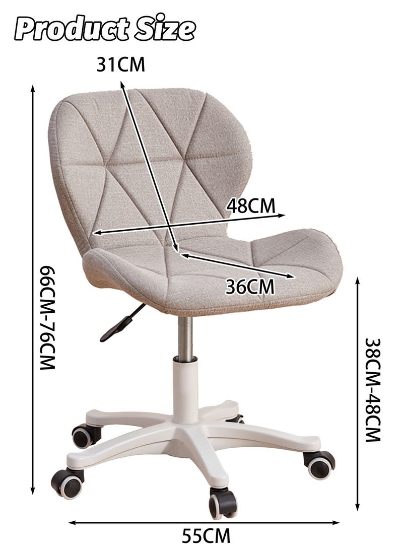 EqiEch - Study Chair, Ergonomic Modern Office Chair, Computer Chair, With High-Density Rebound Sponge, Soft And Comfortable, Adjustable Height - Image 1