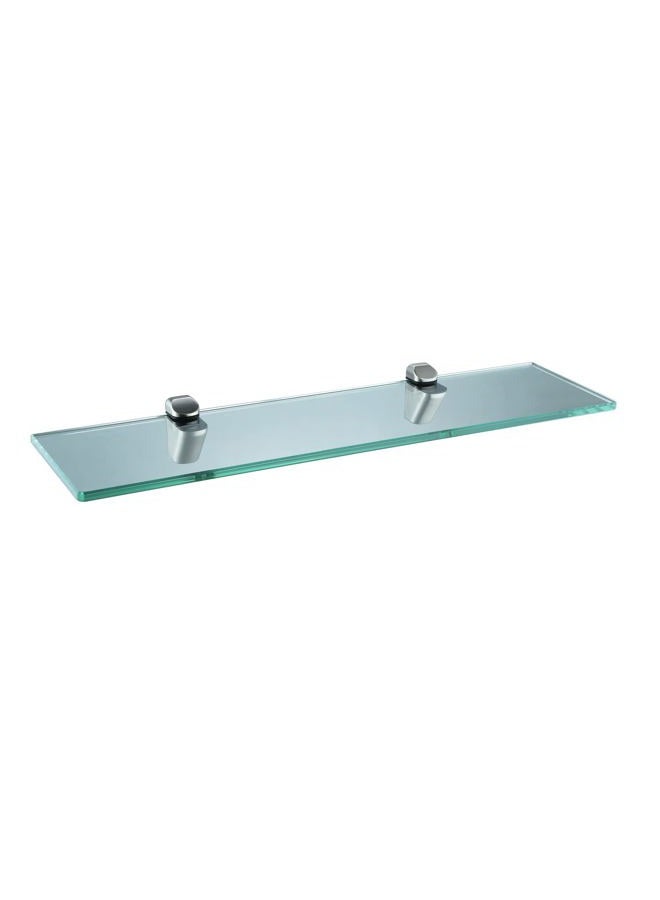XVL Bathroom Glass Shelf 20 Inch Tempered Glass Rack Brushed Nickel GS3003AM - Image 1