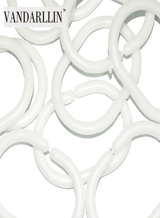 Vandarllin Extra Long Shower Curtain Fabric Shower Curtains Black and White Shower Curtain Striped 72x84 Inch - Image 4