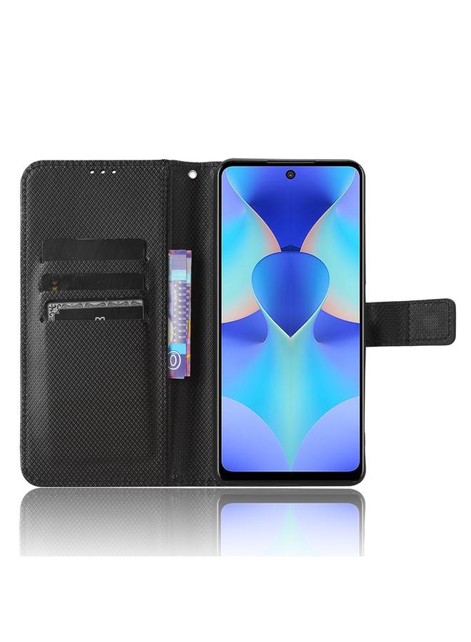 erorex Case For Tecno Spark 10 Pro / K17 Diamond Texture Leather Phone Case - Image 4