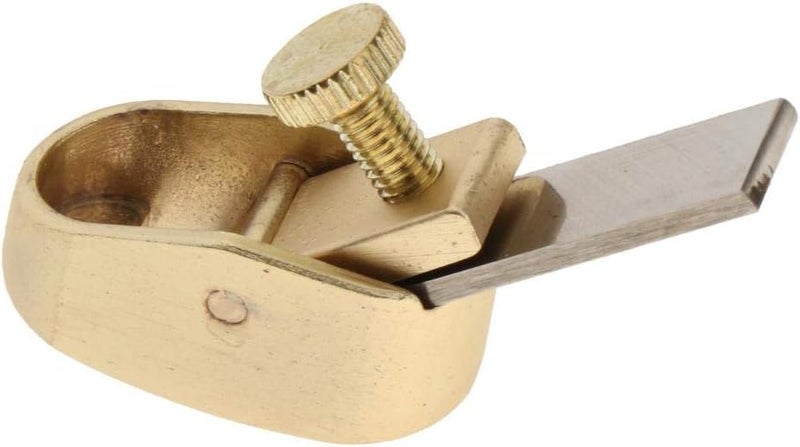 klarako Wood Planer Hand Tool, Thumb Plane, Wood Hand Plane Tool Mini Plane Wood Trimming Plane for Woodworking, Surface Smoothing Edge Trimming  Golden XS - Image 1