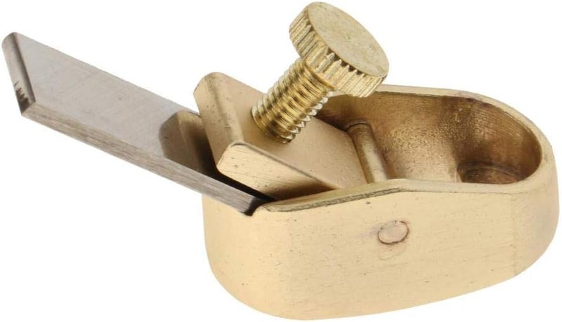 klarako Wood Planer Hand Tool, Thumb Plane, Wood Hand Plane Tool Mini Plane Wood Trimming Plane for Woodworking, Surface Smoothing Edge Trimming  Golden XS - Image 5