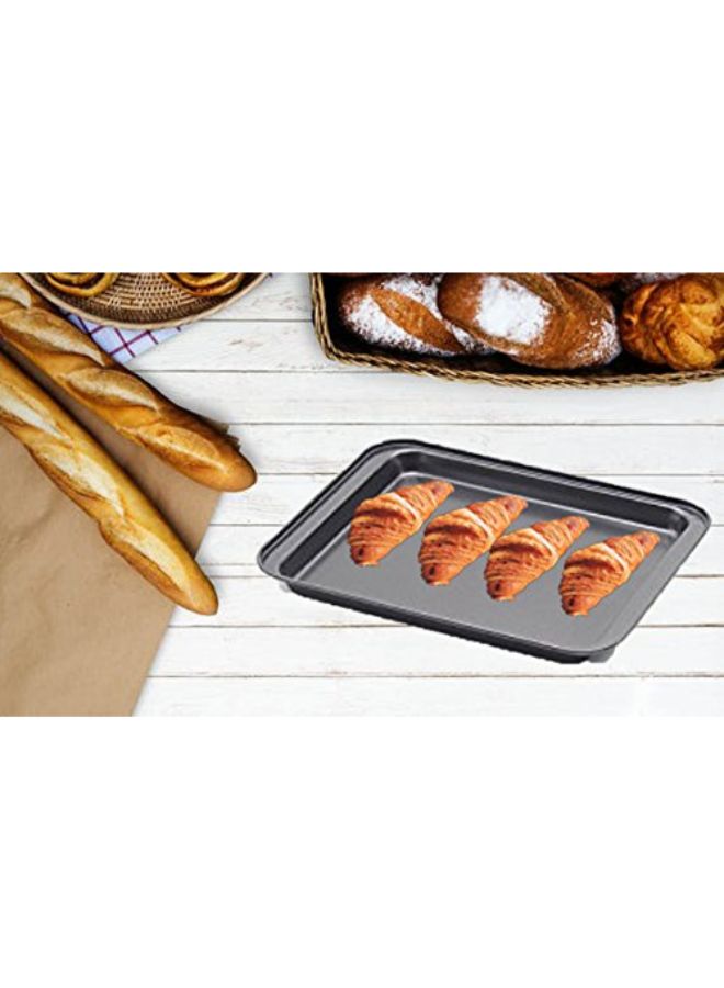 SS&CC Small Baking Sheets Nonstick Set (9.5inch X 7.1inch)- SS&CC 8 Inch Nonstick Sheet Pan Set for Baking, Carbon Steel Baking Pans Cookie Sheets - Image 3