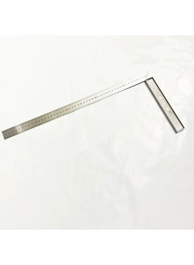 Precision Aluminum Handle Stainless Steel Angle Square Ruler 300mm Dual Scale Measuring Tool With Ergonomic Grip For Engineering Carpentry And Projects Durable Metal Construction With Sleek Finish - Image 3