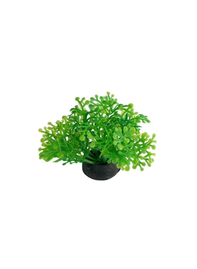 Generic Tankii Aquarium Artificial Plant Bush Leaf Mixed Design  - Image 1