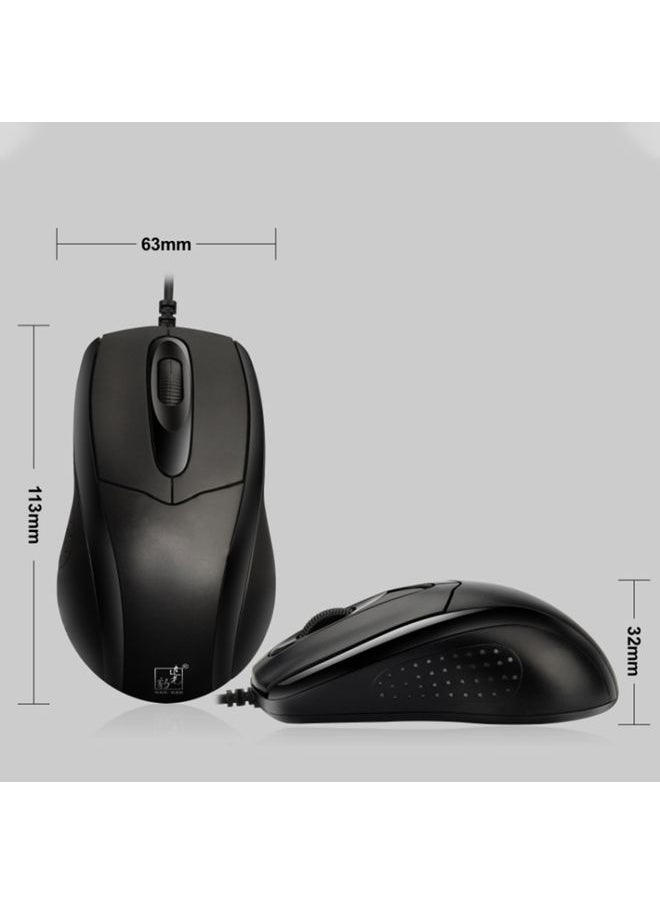BURAQ ZGB 512C USB Wired Computer Mouse(Black)  - Image 3