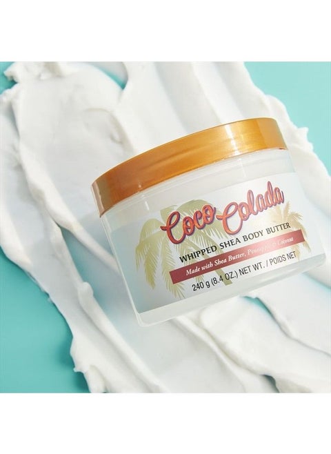T H Tree Hut Shea Sugar Body Butter, Coco Colada, with Single Fragrance-Free Makeup Remover Cleansing Towelettes