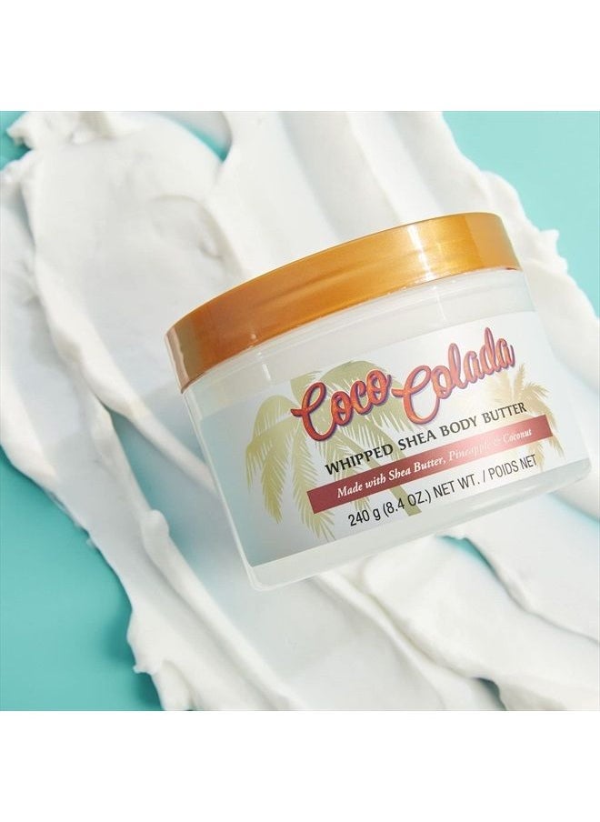 Tree Hut - T H Tree Hut Shea Sugar Body Butter, Coco Colada, with Single Fragrance-Free Makeup Remover Cleansing Towelettes - Image 1