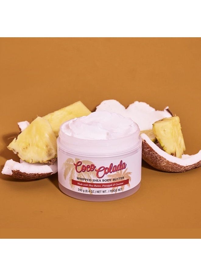 Tree Hut - T H Tree Hut Shea Sugar Body Butter, Coco Colada, with Single Fragrance-Free Makeup Remover Cleansing Towelettes - Image 1