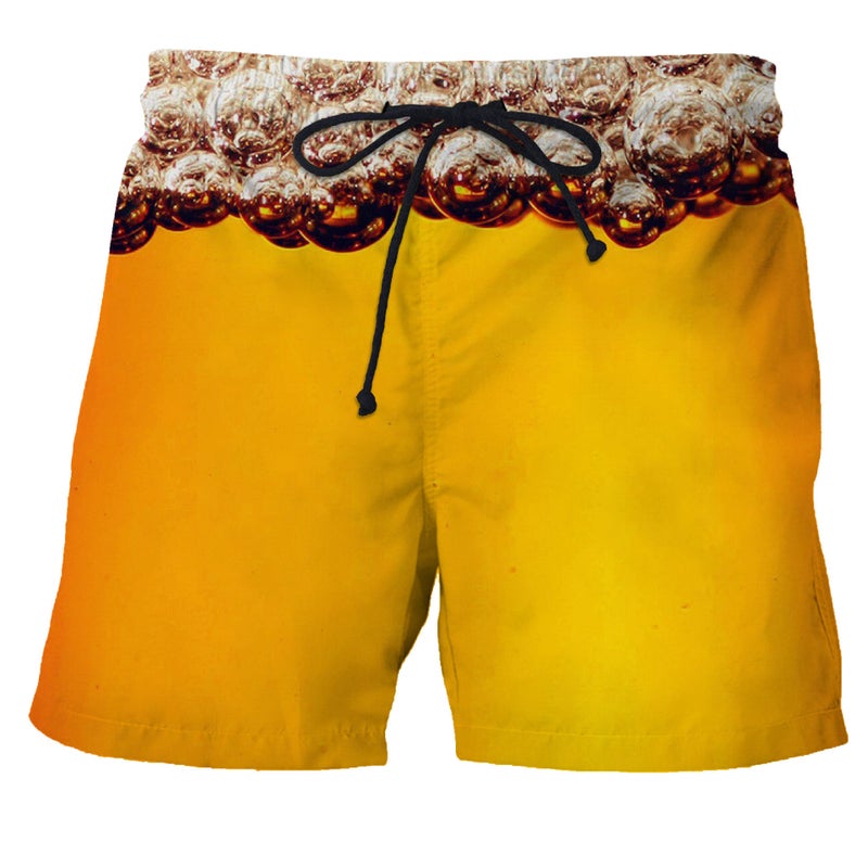 Beer Cover 3D Print Men'S Beach Shorts Print Men'S Casual Sports Shorts - Image 3
