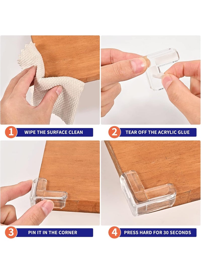 30 Pack Corner Protector Baby, Table Protectors for Protector Guards Clear Protectors for Furniture Protectors Guards Proof Covers Safety - Image 3