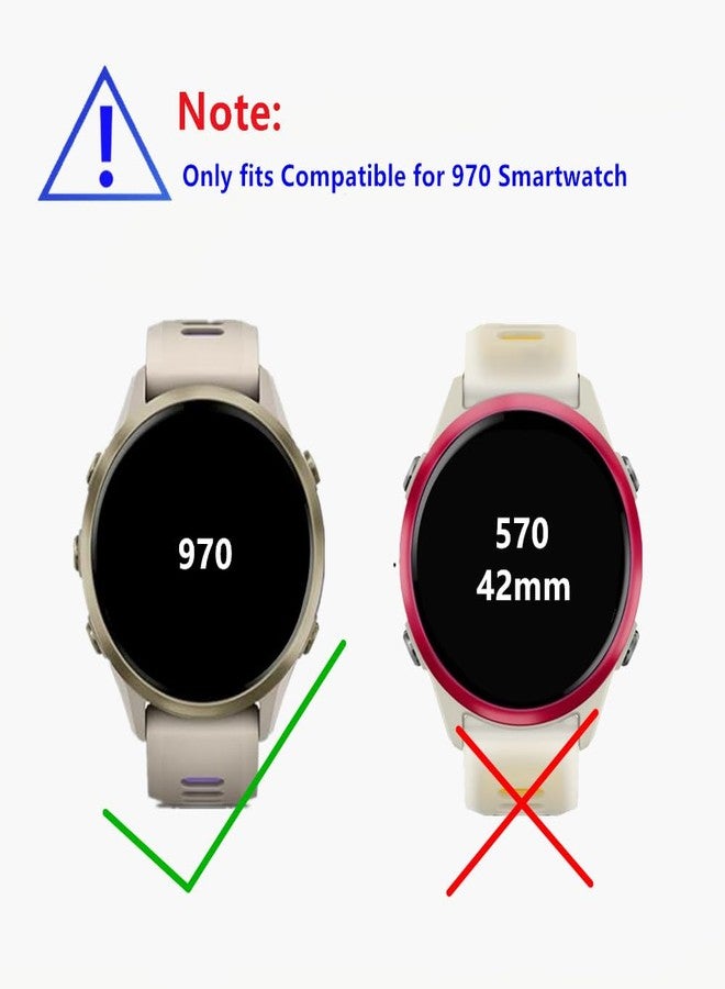 MIHENCE Screen Protector Compatible for Garmin Forerunner 970 Smartwatch, HD TPU Protective Film (6PCS) - Image 2