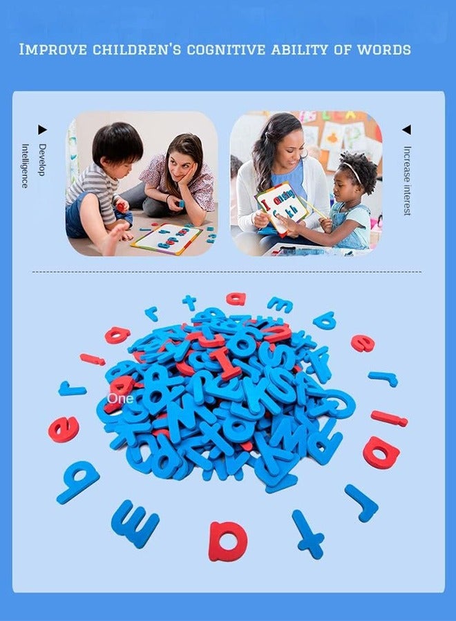 Magnetic Letters Kit, A-Z Foam Magnetic Letters, Alphabet Letters, 234 Pcs with Large Double-Side Magnet Board, Educational Refrigerator Magnets for Preschool Learning Spelling - Image 5