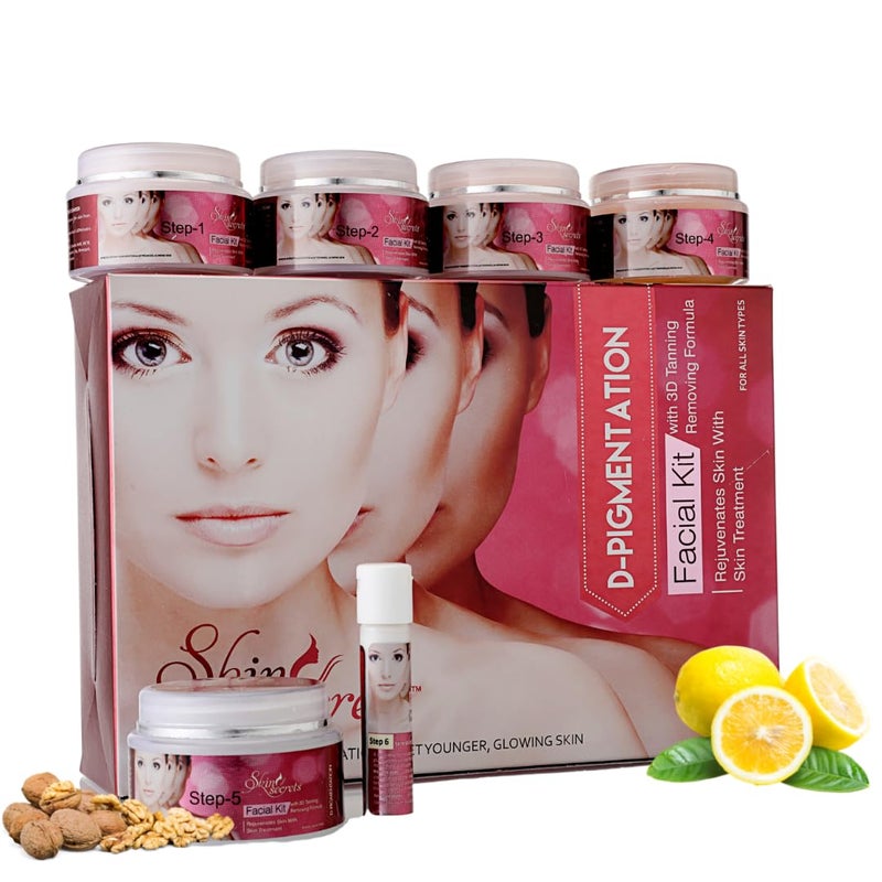 Skin Secrets DPigmentation Facial Kit Clears Blemishes Minimizes Pigmentation Refines Skin Tone 310gm Pack of 6 - Image 1