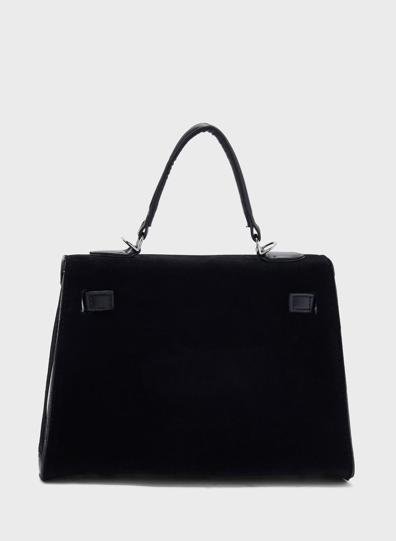 ايلا حقيبة ساتشل ببطانة من جلد الغزال - Image 2