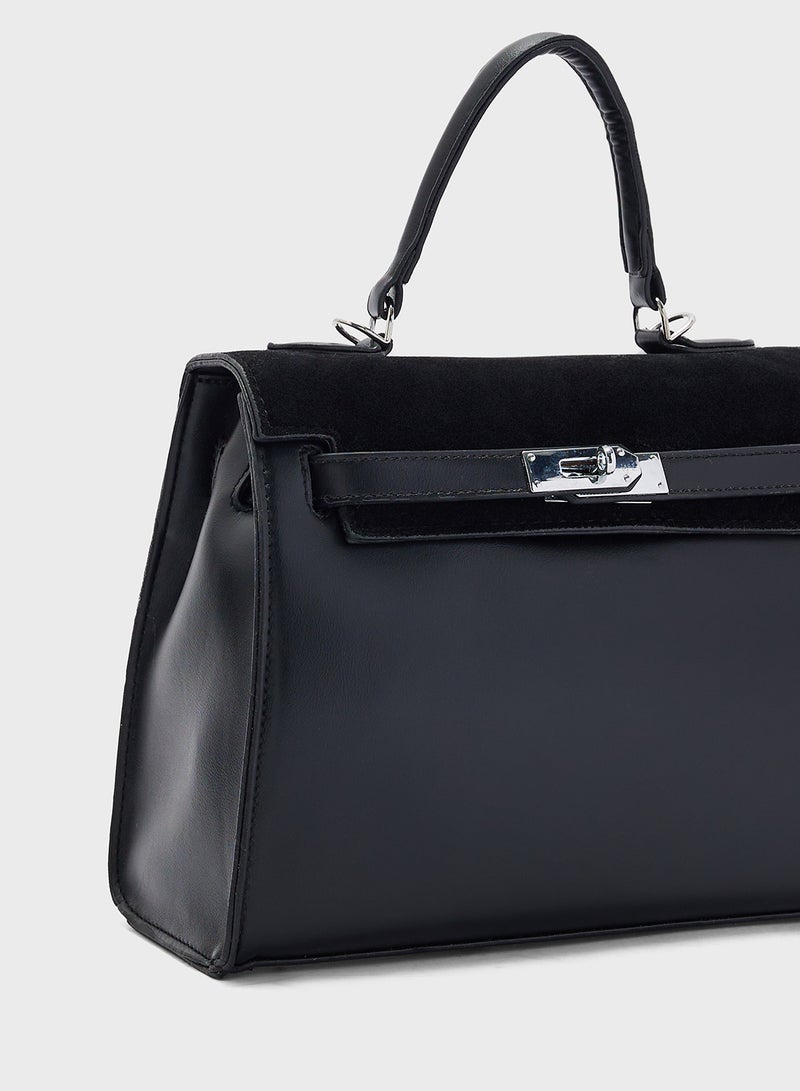 ايلا حقيبة ساتشل ببطانة من جلد الغزال - Image 3