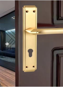 Kana KANA Door Handle Set, Modern and Elegant Door Handle - Durable and Easy to Install - Door handle with classic design for Residential Office Doors Includes Installation Screws.  - Image 3