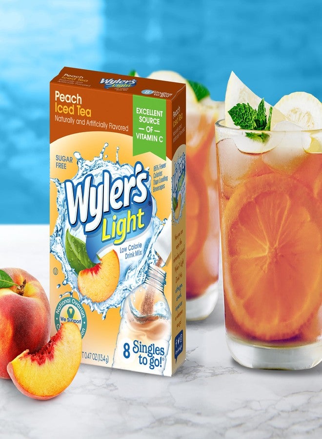 Wyler's Light Peach Iced Tea Singles To Go Drink Mix, 8 CT - Image 2