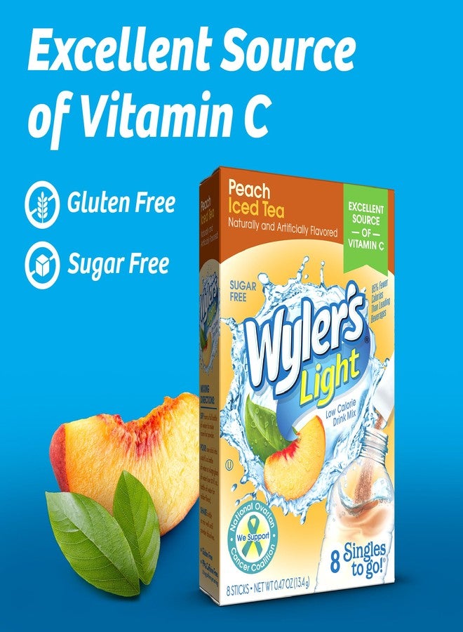 Wyler's Light Peach Iced Tea Singles To Go Drink Mix, 8 CT - Image 3