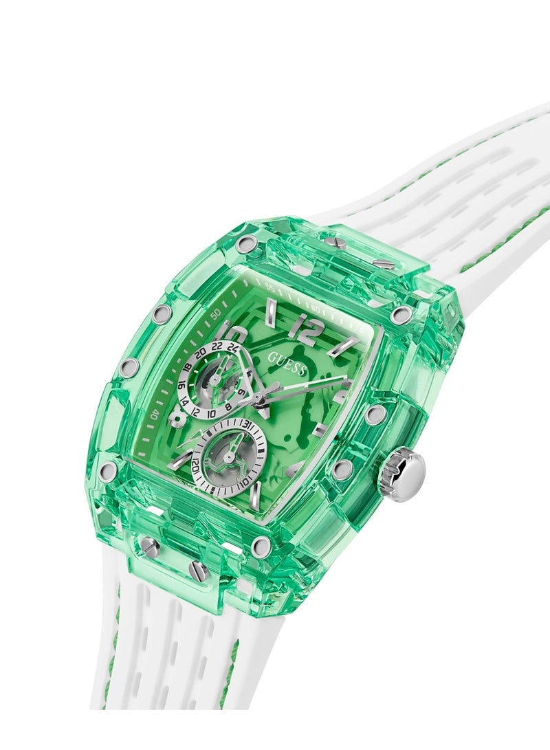 GUESS Men's Phoenix Quartz Analog Green Dial Watch GW0499G10 - 41.5 mm - Image 2
