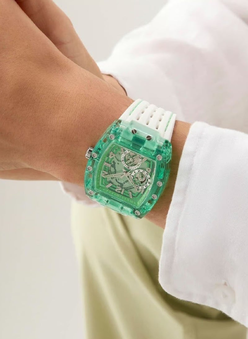 GUESS Men's Phoenix Quartz Analog Green Dial Watch GW0499G10 - 41.5 mm - Image 5