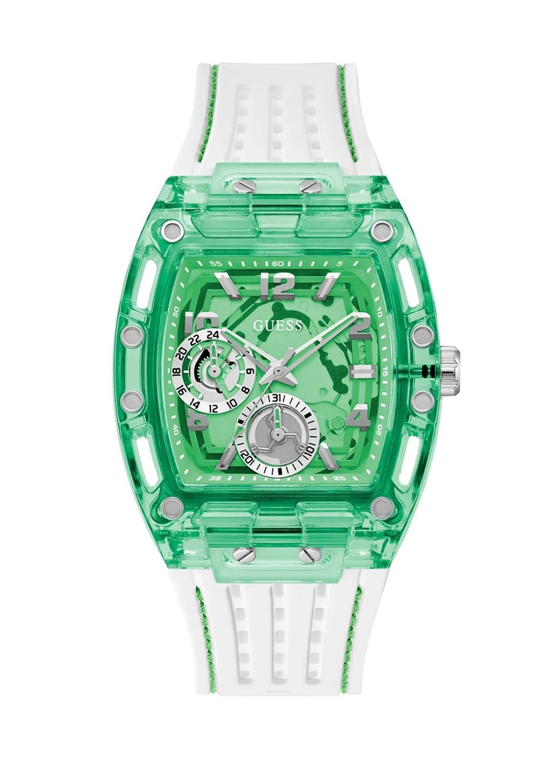 GUESS Men's Phoenix Quartz Analog Green Dial Watch GW0499G10 - 41.5 mm - Image 1
