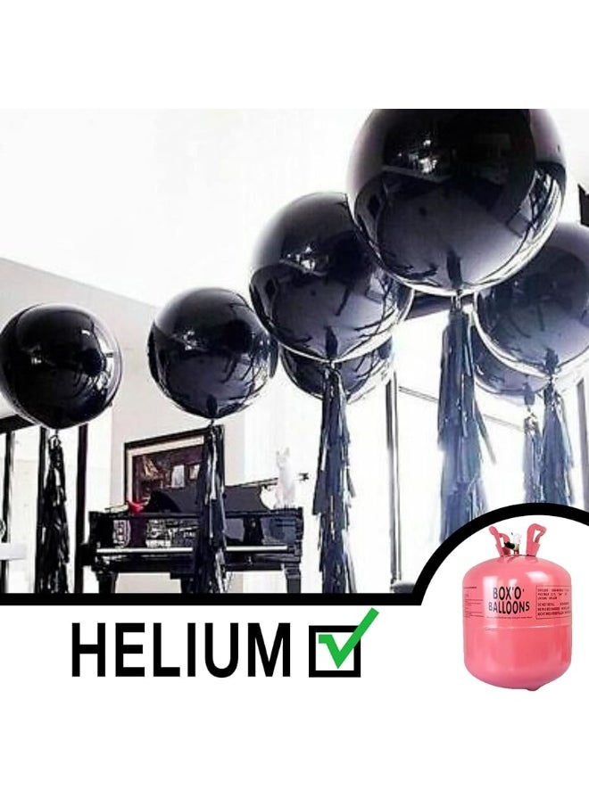PartyWoo PartyWoo Black Balloons, 4 pcs 36 Inch Large Matte Black Balloons, Big Black Balloons for Balloon Garland or Arch as Party Decorations, Birthday Decorations, Retirement Party Decorations, Black-Y18  - Image 3