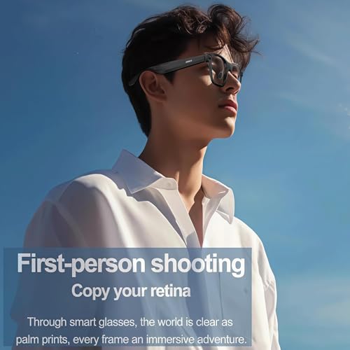 JK Vision Camera Glasses with AI Translation,1080P Translator Glasses with Camera,WiFi/Bluetooth,11 Languages Translation, with Black Lens - Image 4