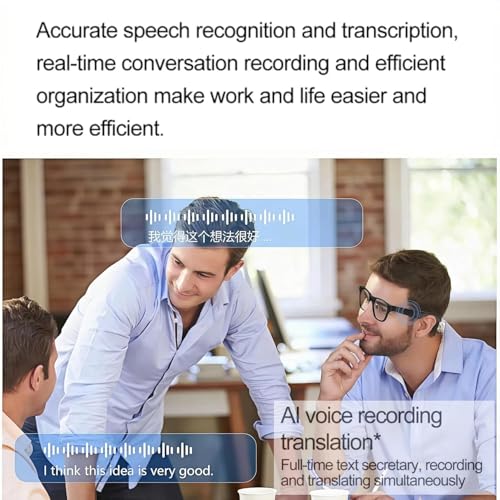 JK Vision Camera Glasses with AI Translation,1080P Translator Glasses with Camera,WiFi/Bluetooth,11 Languages Translation, with Black Lens - Image 5
