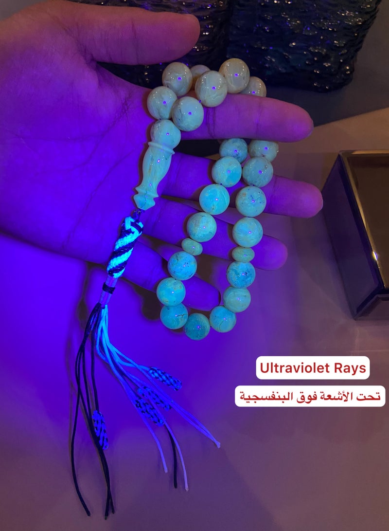 Top Quality Natural Baltic Amber Prayer Beads For Men 25 Beads Big Size - Image 2