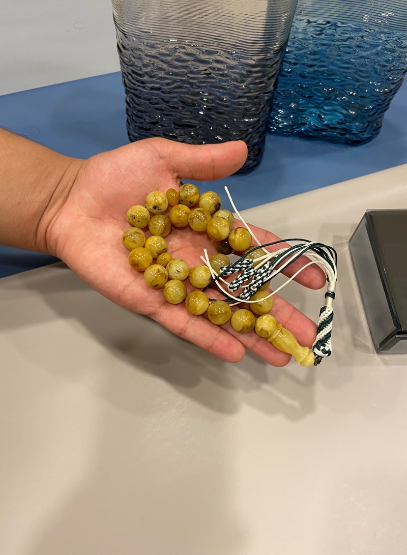 Top Quality Natural Baltic Amber Prayer Beads For Men 25 Beads Big Size - Image 5