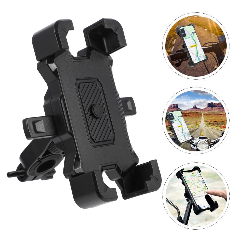 Universal Motorcycle Phone Mount Holder With Four Claw Grip Anti Vibration For Navigation - Image 4