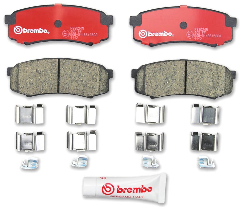 Brembo P83024N Premium Ceramic Rear Disc Brake Pad Set BAW/CHANGAN/LANDWIND (JMC)/LEXUS/MITSUBISHI/MITSUBISHI (GAC)/TOYOTA/TOYOTA (FAW) OE# 0446660040 - Image 1