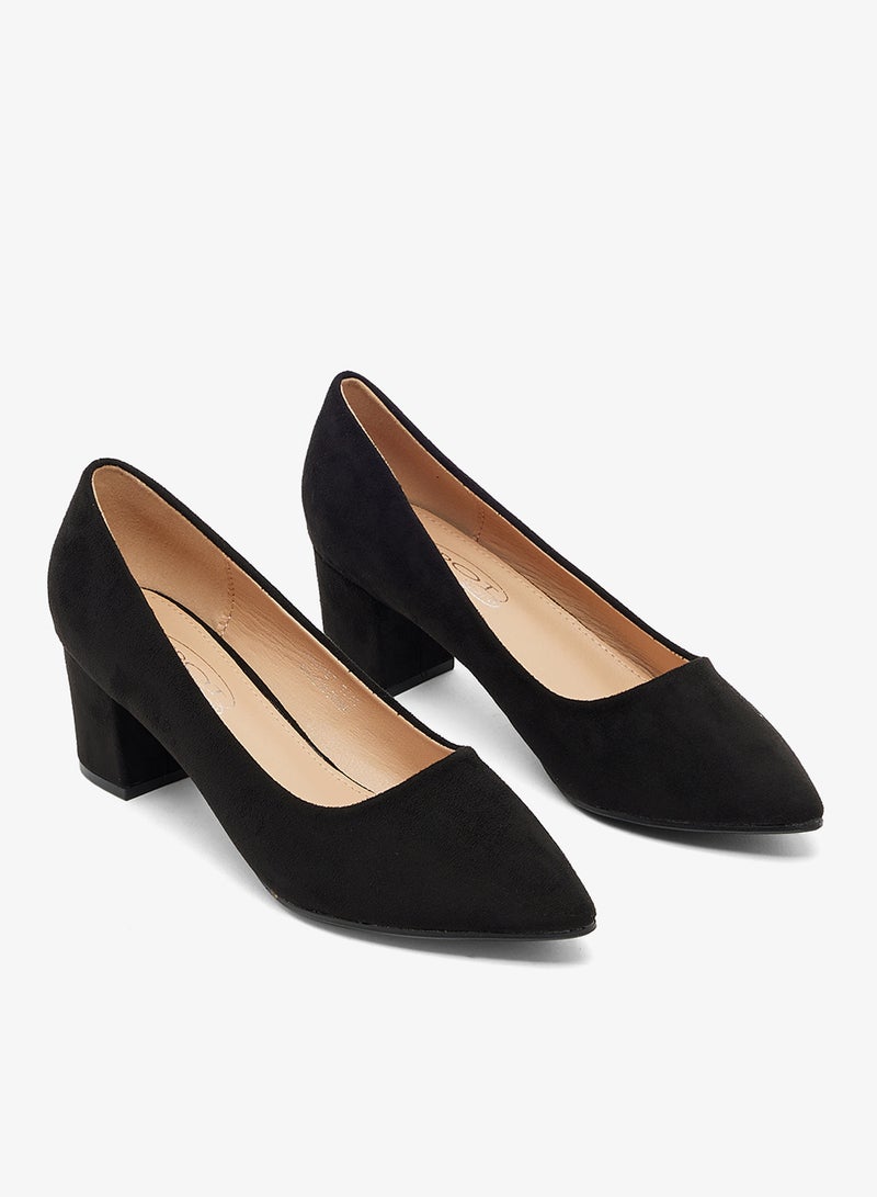 سبوت أون حذاء بكعب مربع مدبب - Image 4