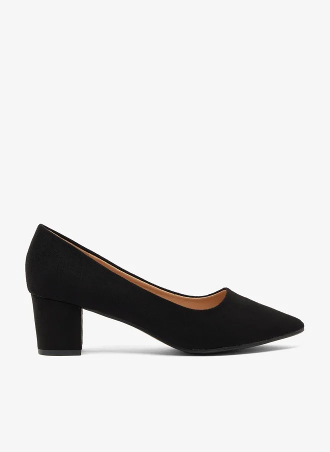 Spot-On Block Heeled Pointed Pump