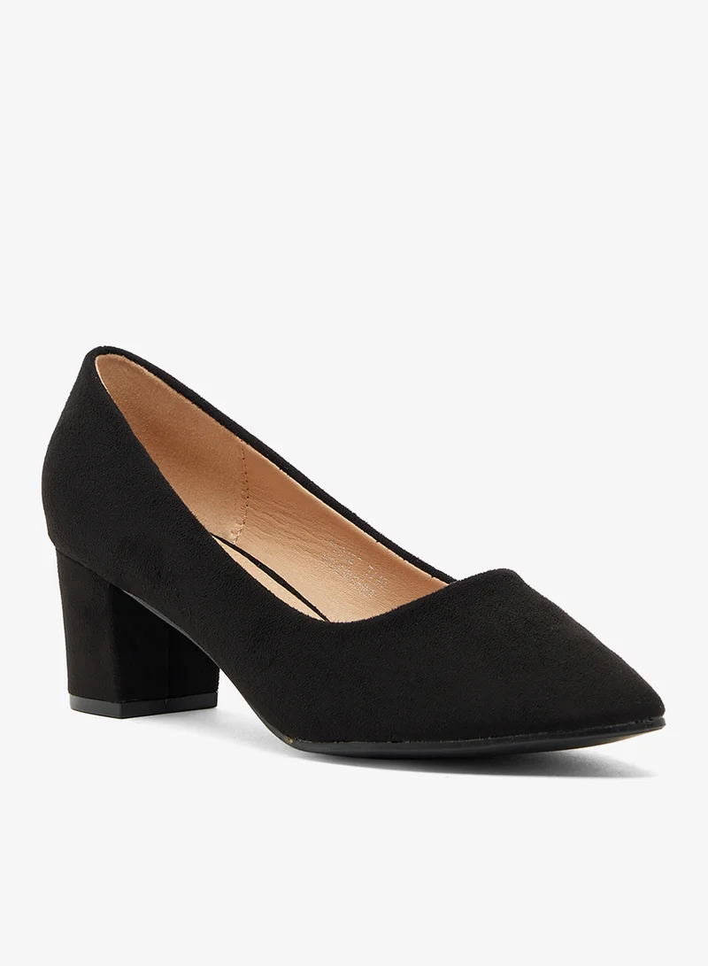 Spot-On Block Heeled Pointed Pump