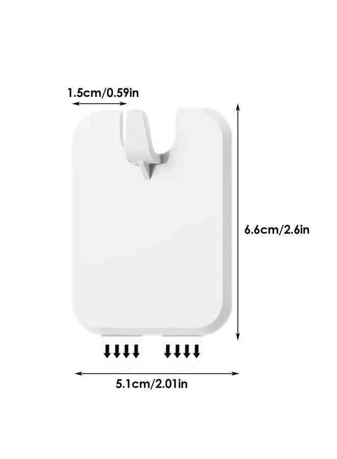 Beige 5pcs Strong Adhesive Photo Frame Hanger No Drill Mounting Picture Hook - Image 4