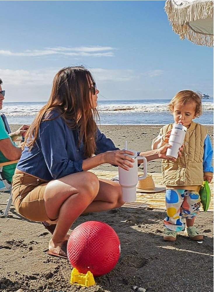 Stanley 40oz Double - walled Vacuum Insulated Tumbler | Three - level Leak - proof Screw Cap + Detachable Straw | 18/8 Recyclable Stainless Steel | Compatible with Car Cup Holders | KT Sakura Pink - Image 5