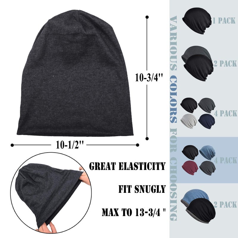 ELLEWIN Slouchy Beanie Hip-Hop Hats Cap for Men Women Soft Lightweight Running Adult Beanie Hats - Image 4
