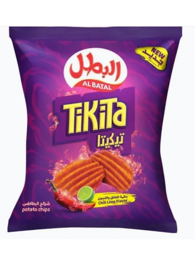 Al Batal Tikita Crunchy Corn Snacks – Medium Size (65g) – Bold Flavor & Super Crunch – Perfect Savory Snack