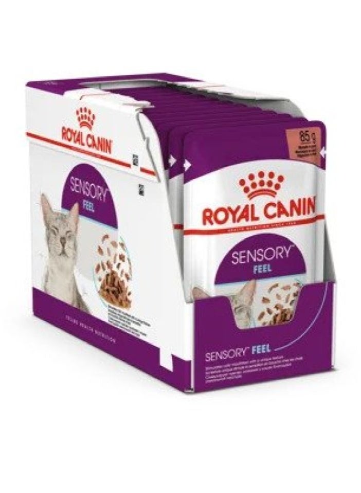 ROYAL CANIN Feline Health Nutrition Sensory Feel Gravy (WET FOOD - POUCHES) 12x85G - Image 3