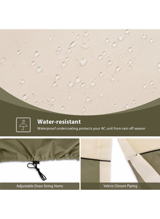 COSFLY Air Conditioner Cover for Outside Units-Durable AC Cover Water Resistant Fabric Windproof Design -Square Fits up to 36 x 36 x 39 inches - Image 4