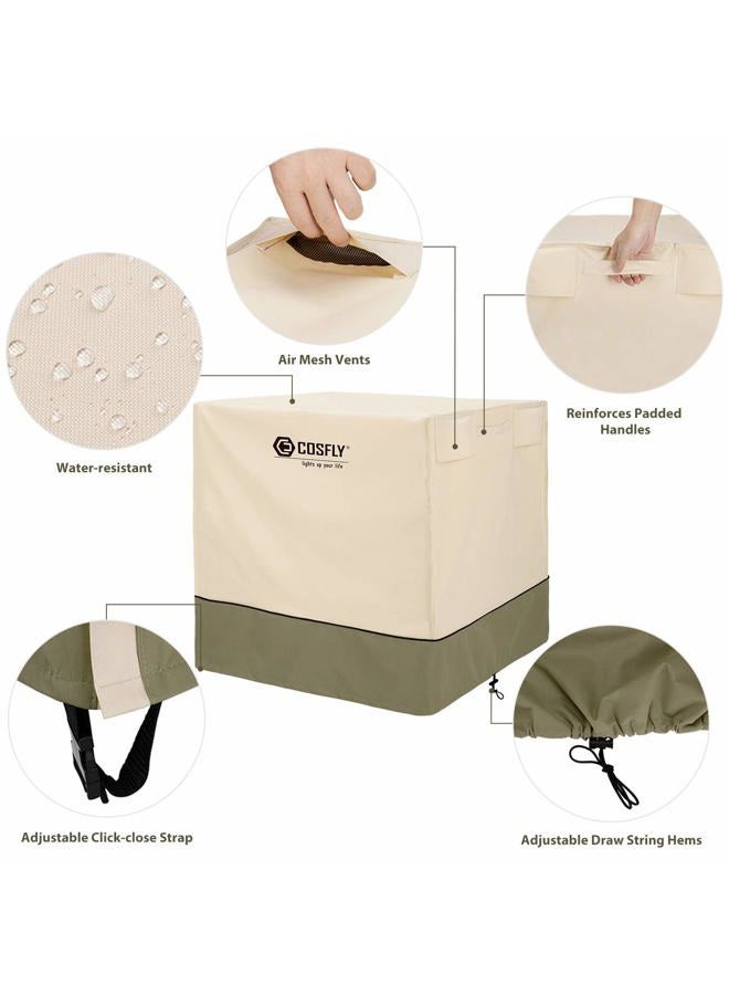 COSFLY Air Conditioner Cover for Outside Units-Durable AC Cover Water Resistant Fabric Windproof Design -Square Fits up to 36 x 36 x 39 inches - Image 3