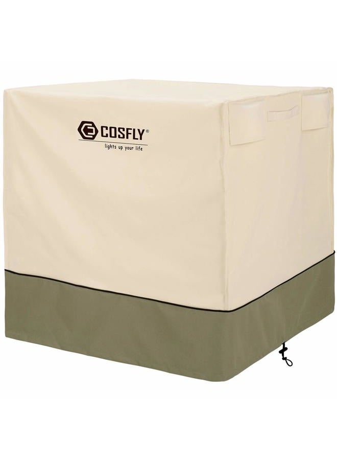 COSFLY Air Conditioner Cover for Outside Units-Durable AC Cover Water Resistant Fabric Windproof Design -Square Fits up to 36 x 36 x 39 inches - Image 1