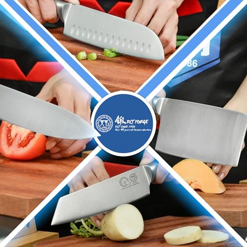 XYJ Knives Authentic Since 1986,Chef Knife Professional Set with Bag,Cleaver Butcher Knife for Meat Cutting Bag - Image 4