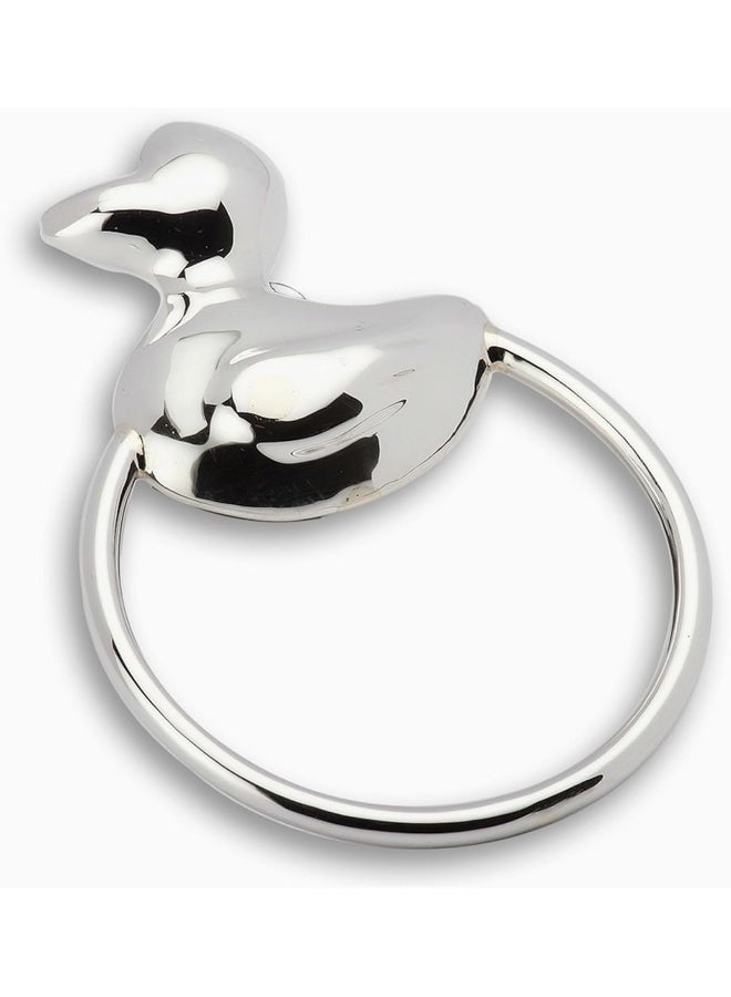 Krysaliis 925 Sterling Silver Duck Ring Rattle