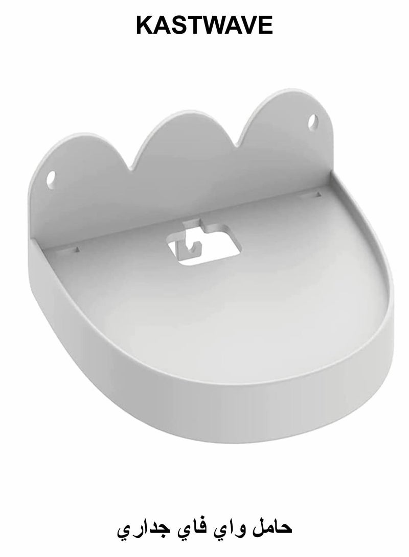 كاست ويف حامل تثبيت على الحائط متوافق مع الجيل الأول/الثاني من Google WiFi، حامل ABS لإدارة الكابلات وملحقات توفير المساحة لجهاز توجيه Google Nest WiFi - Image 1