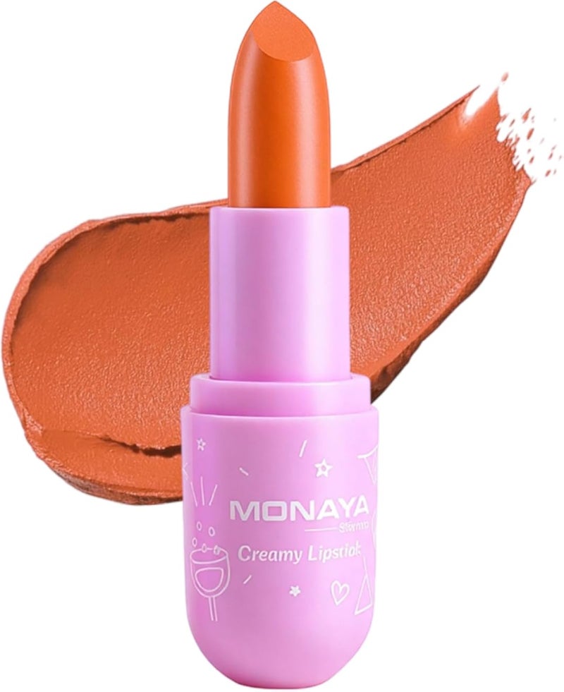 Monaya L009 Creamy Lipstick colors ï¼ŒMega Last High-Shine Lipstick Lip Color Nourishing High-Shine, Buildable & Blendable Creamy Color, Cruelty-Free & Vegan (L310#)