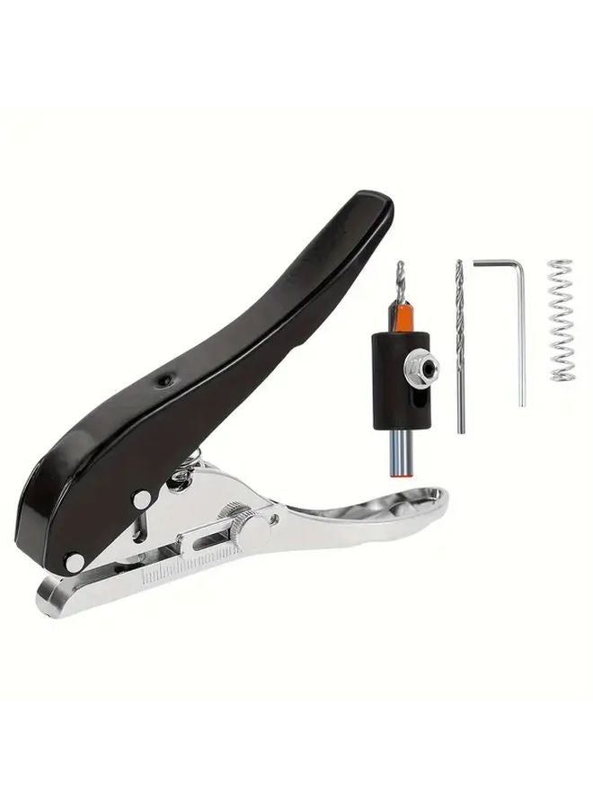 10mm Manual Punch Press Tool Professional Woodworking Edge Banding Set Metal Countersink Drill Bit - Image 3