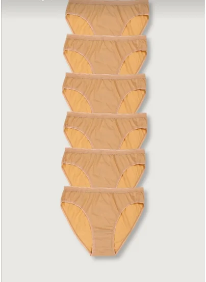 توتكو Passion 6 Pack Women Cotton Bikini Panties